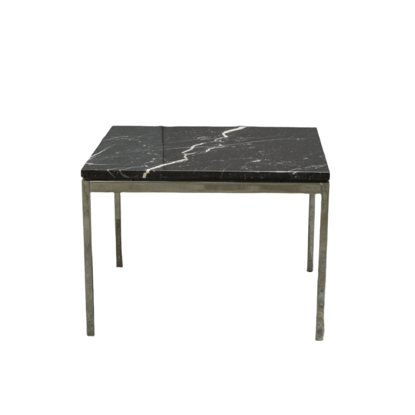 KNOLL STYLE BLACK MARBLE SQUARE COFFEE TABLE