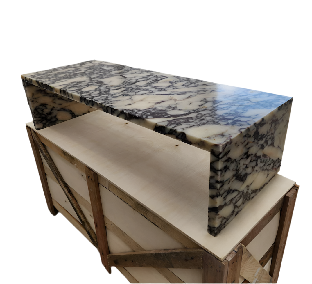 Calacatta Viola Marble, Coffee Table, Marble Coffee Table, Handmade Coffee Table from Real Marble