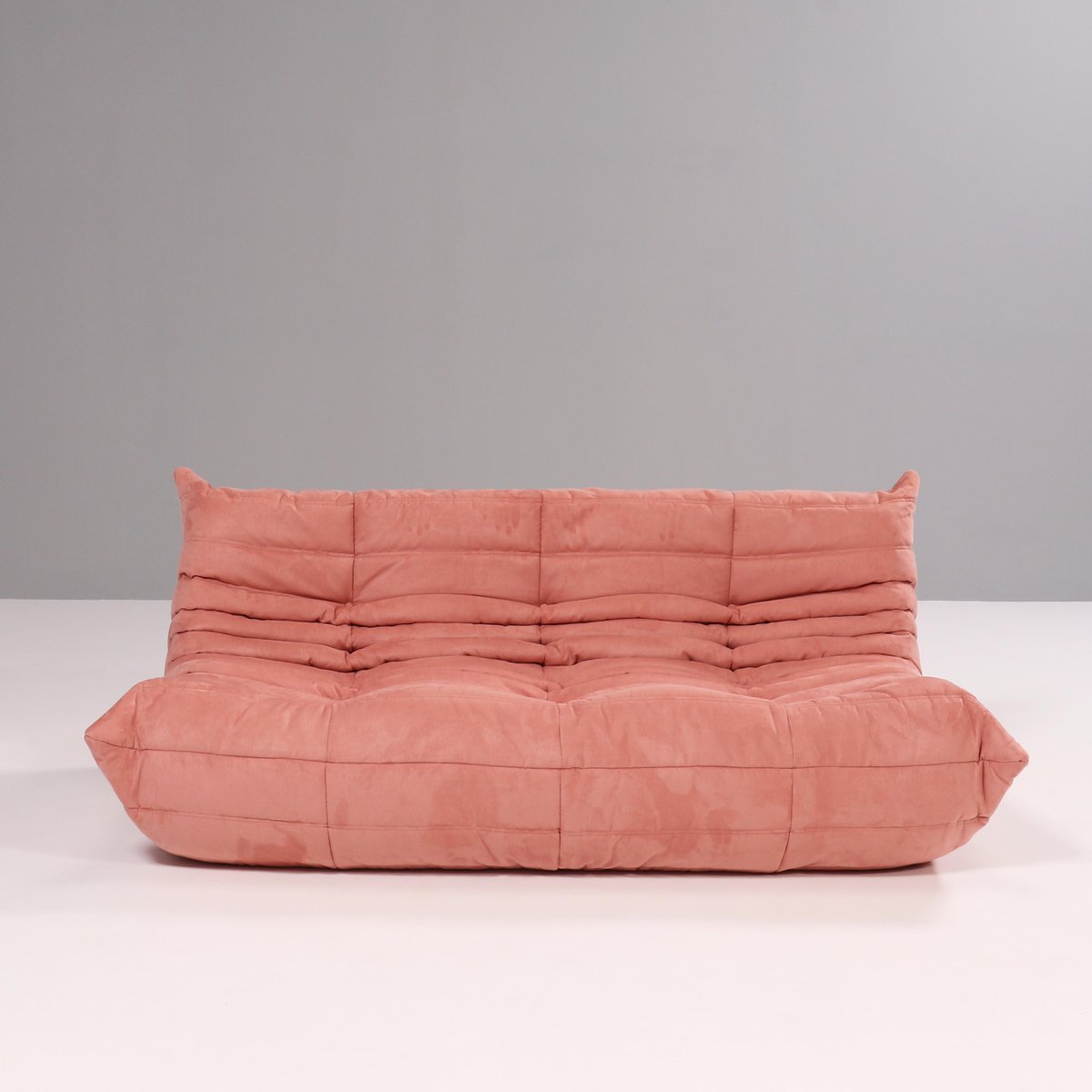 Pink Modular Togo Sofa and Footstool by Michel Ducaroy for Ligne Roset, Set of 5