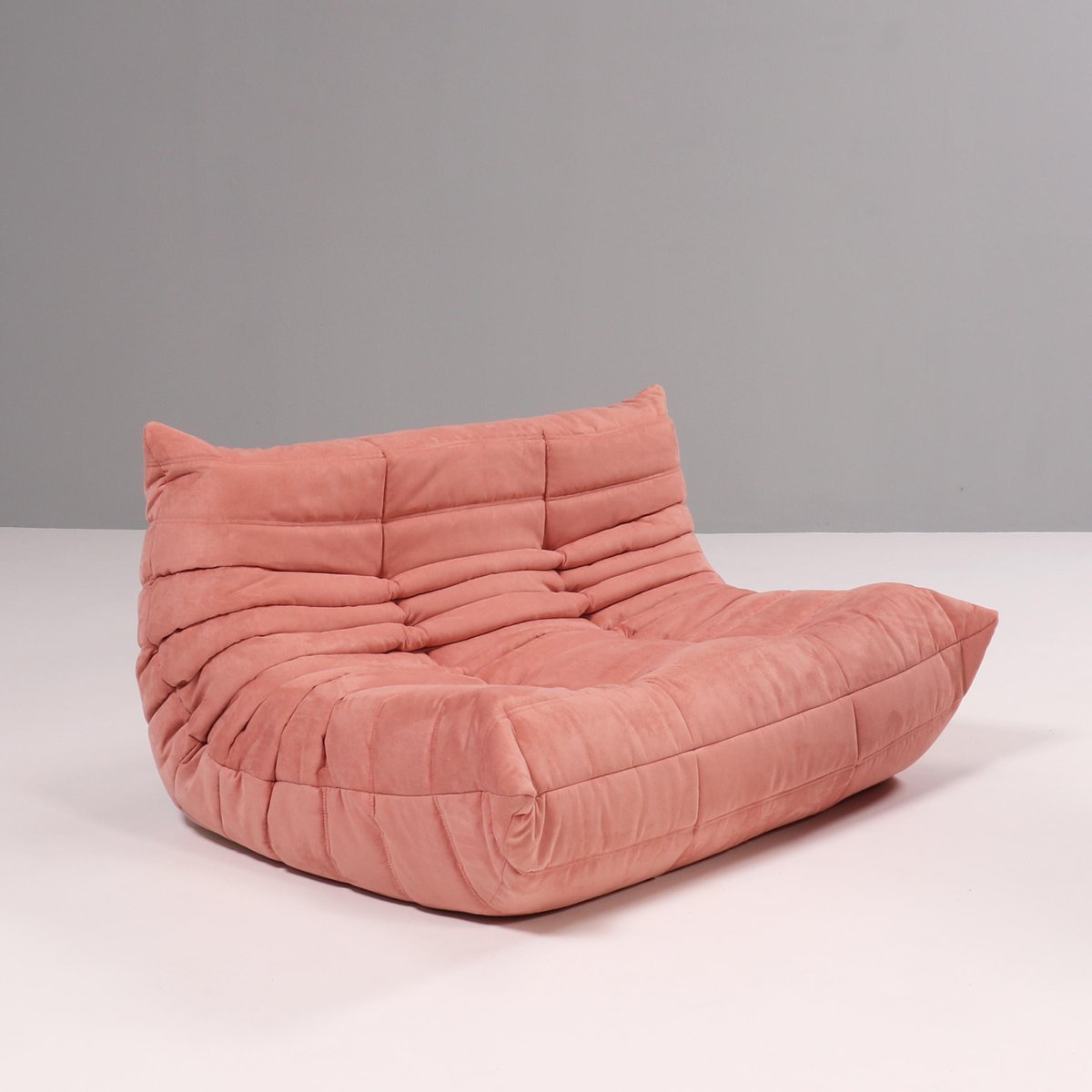 Pink Modular Togo Sofa and Footstool by Michel Ducaroy for Ligne Roset, Set of 5