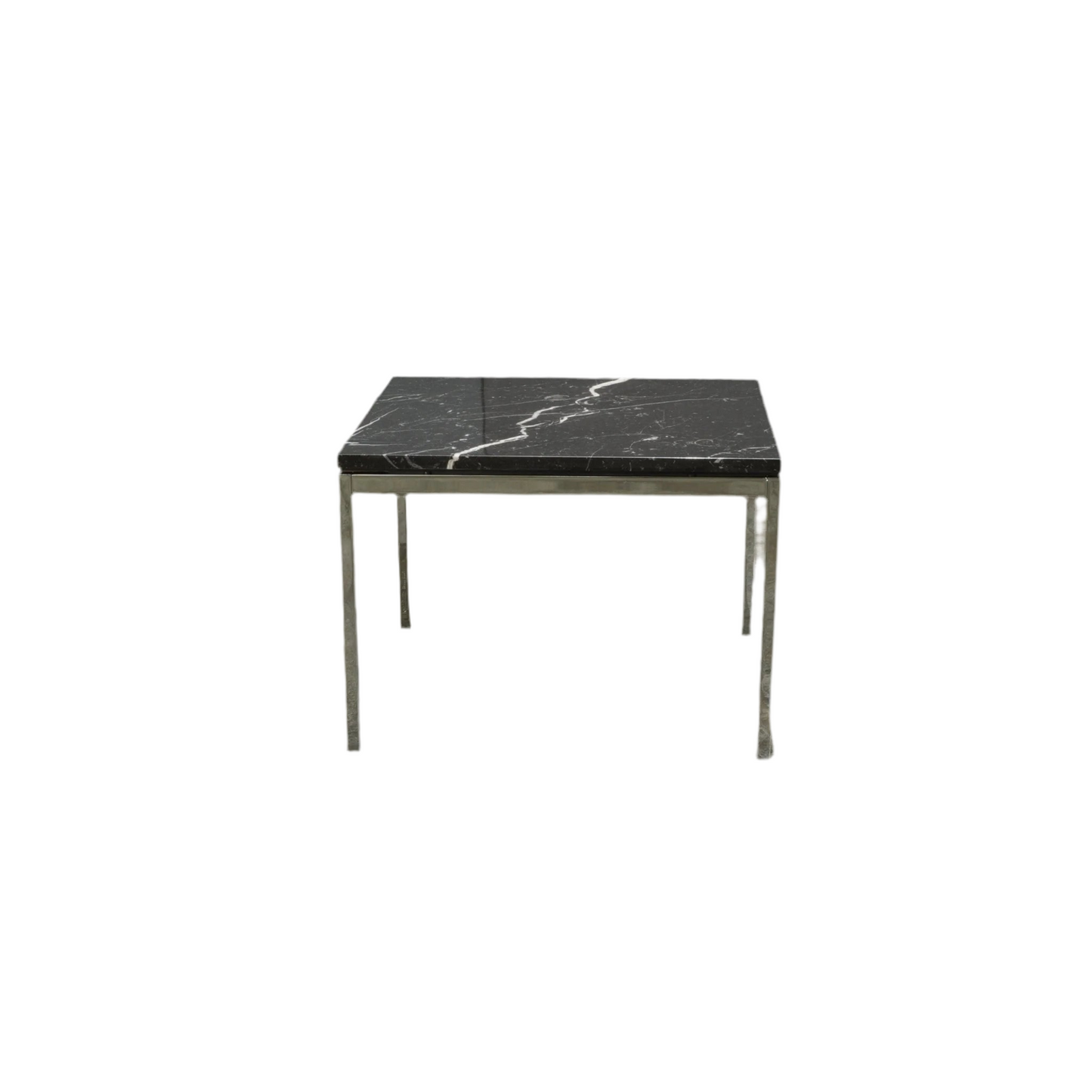 KNOLL STYLE BLACK MARBLE SQUARE COFFEE TABLE