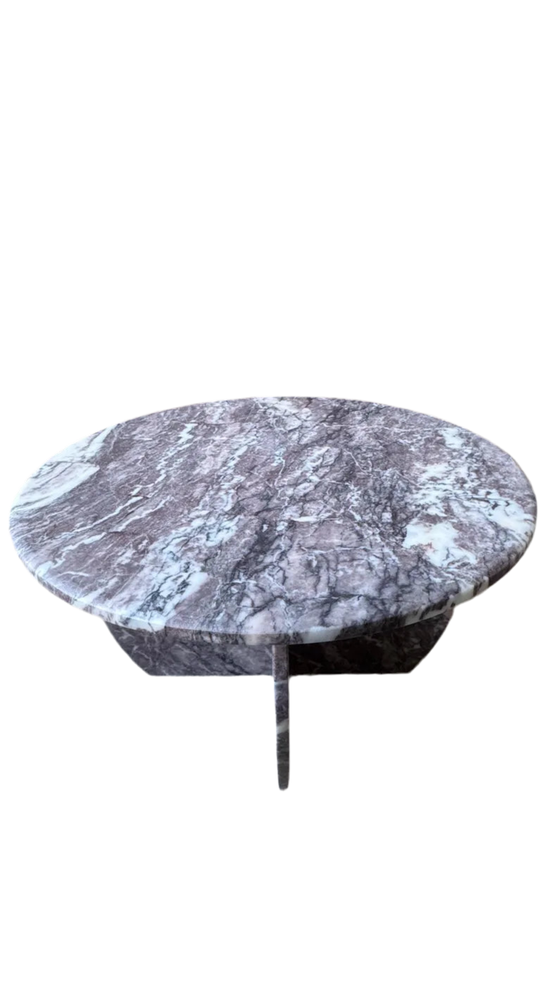 Special Dark Calacatta Viola Coffee Table is Real Marble, including the Italian handmade legs