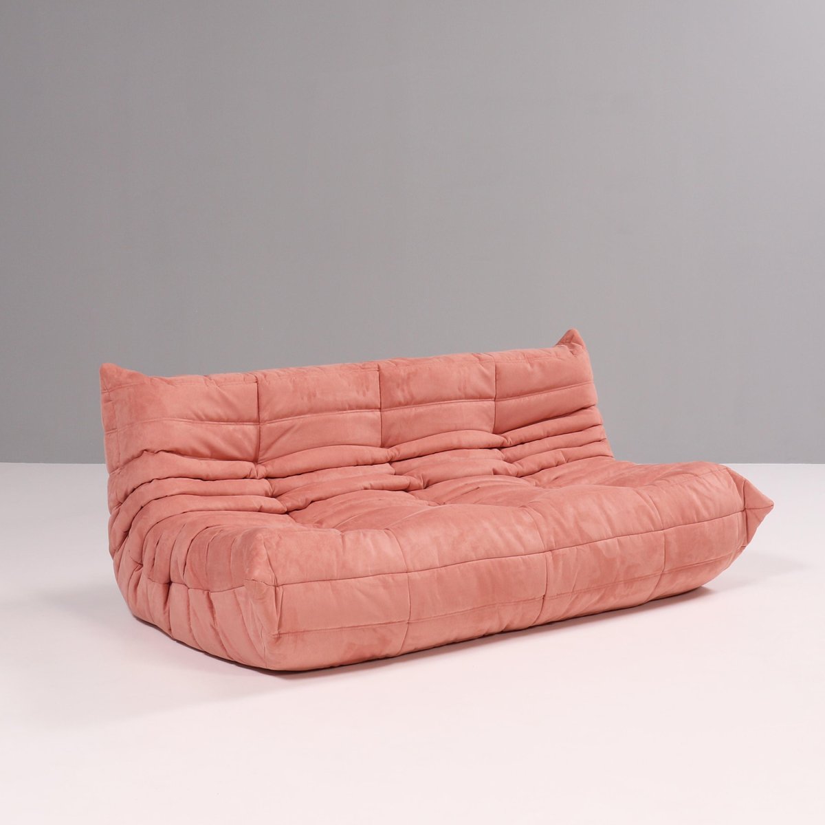 Pink Modular Togo Sofa and Footstool by Michel Ducaroy for Ligne Roset, Set of 5