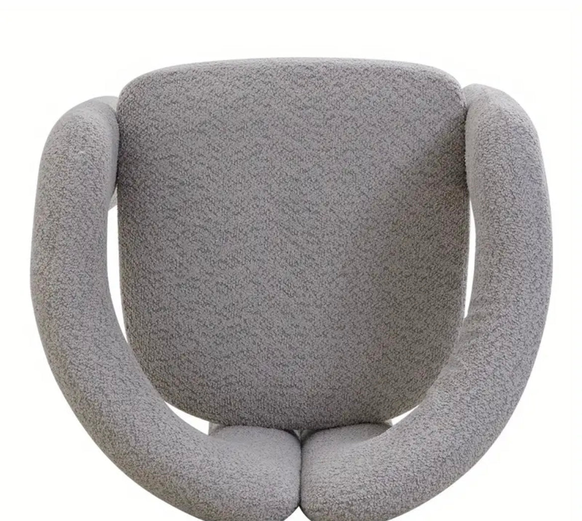 Teddy Velvet Vanity Accent Armchair