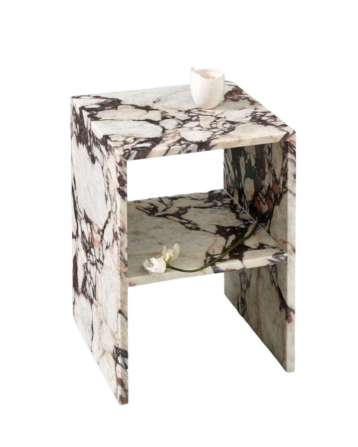 Calacatta Viola Marble Side Table End Table