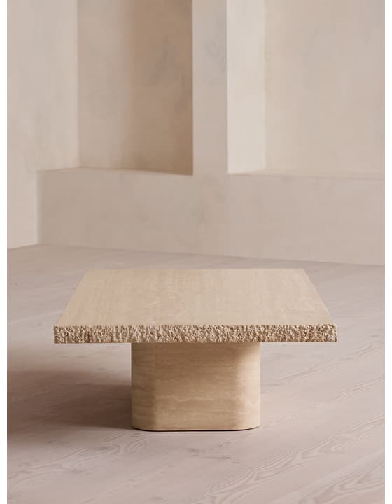 Ramsey Coffee Table, Travertine