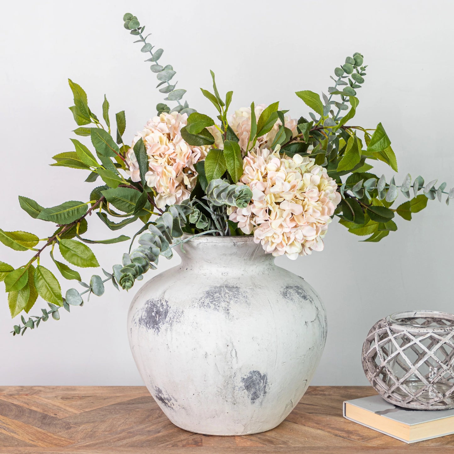 Antique White Stonewash Vase