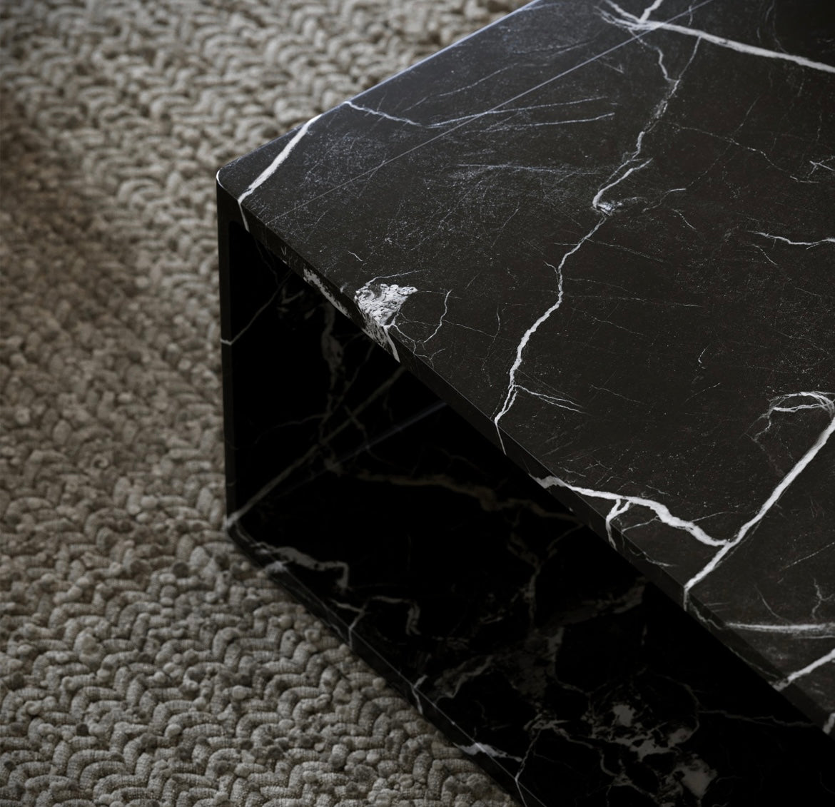 AZZURRA NERO MARQUINA MARBLE COFFEE TABLE 800MM