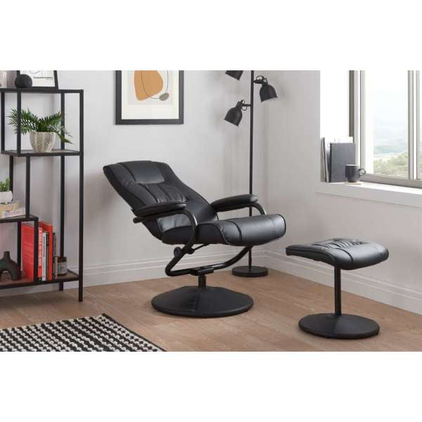 Memphis Swivel Chair & Footstool