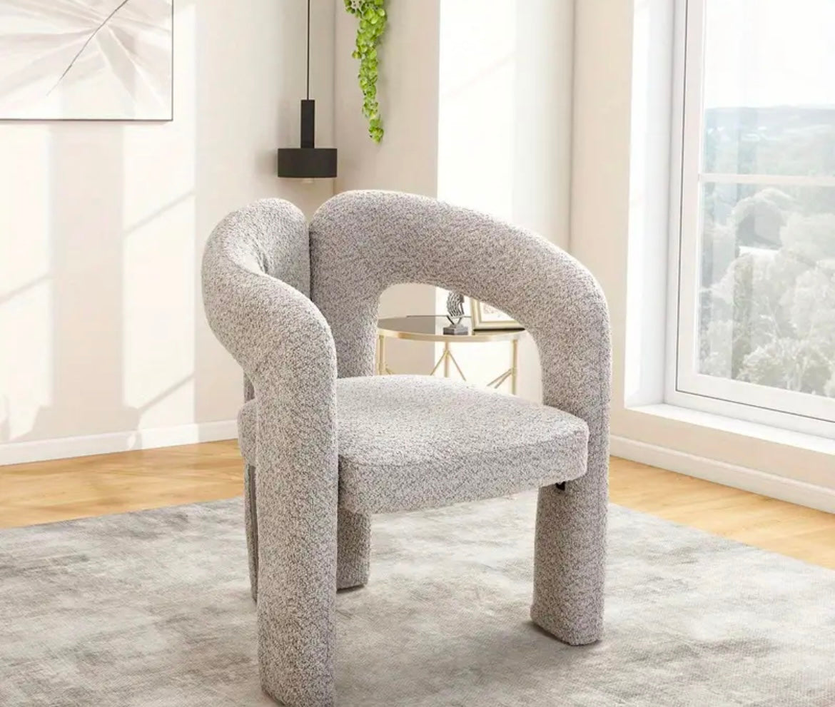 Teddy Velvet Vanity Accent Armchair