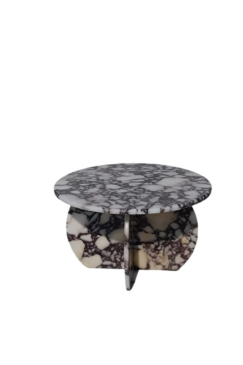 Calacatta Viola Marble Round Coffee Table 70cm