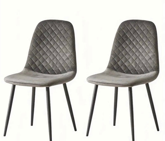 Sets of Velvet Dining Chairs Fabric Upholstered Dining Chairs