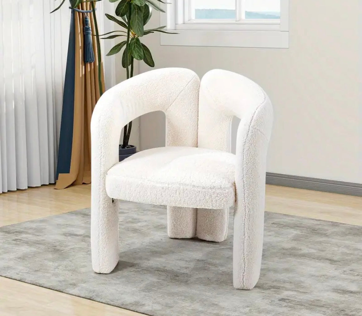 Teddy Velvet Vanity Accent Armchair