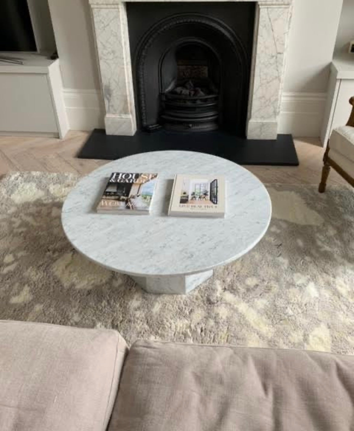 Classic Round Marble Coffee Table