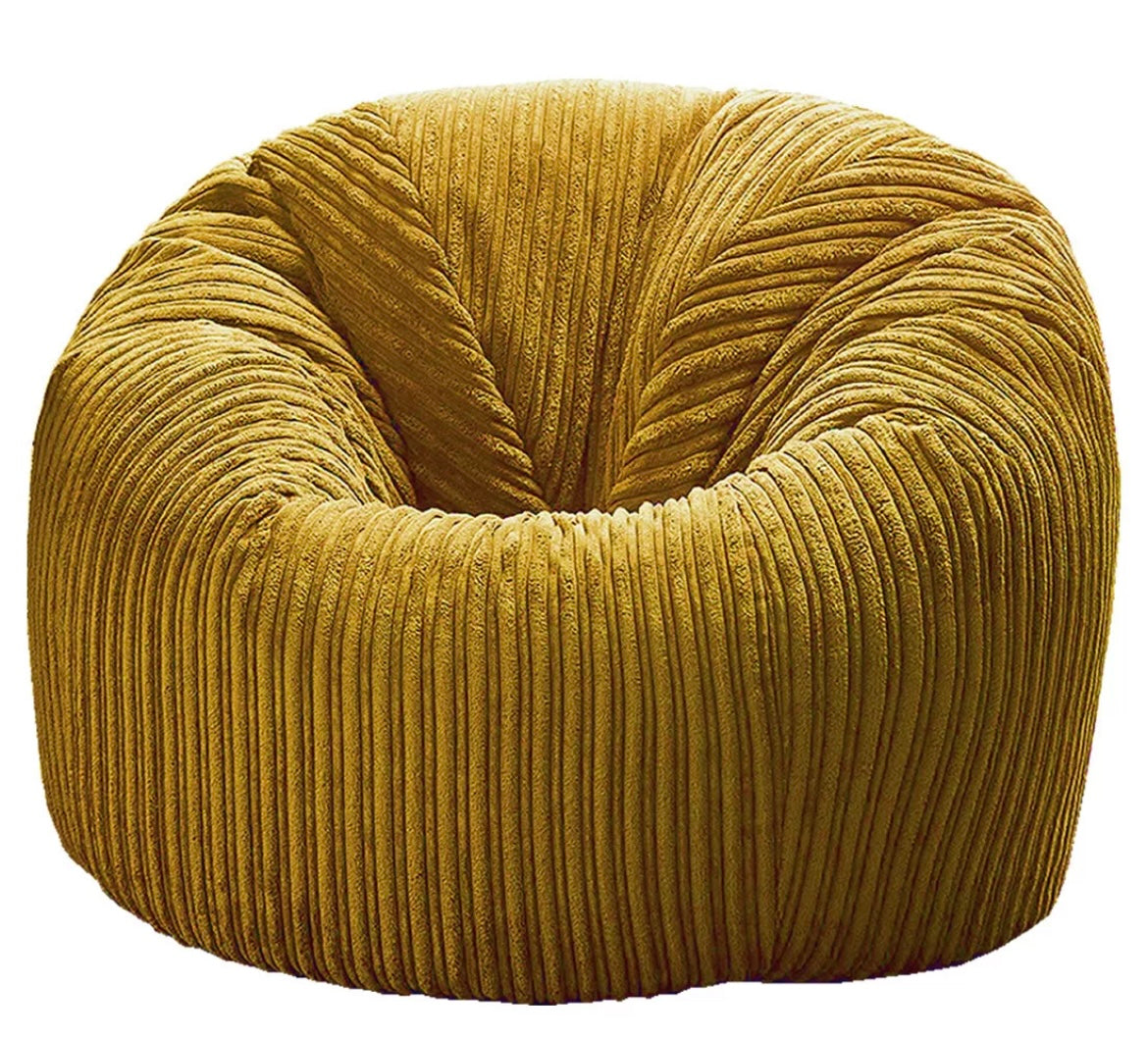 Filled Cord Beanbag Chair Large Bean Bag in Jumbo Cord