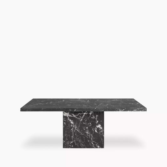 6-8 Seat Black Marble Dining Table