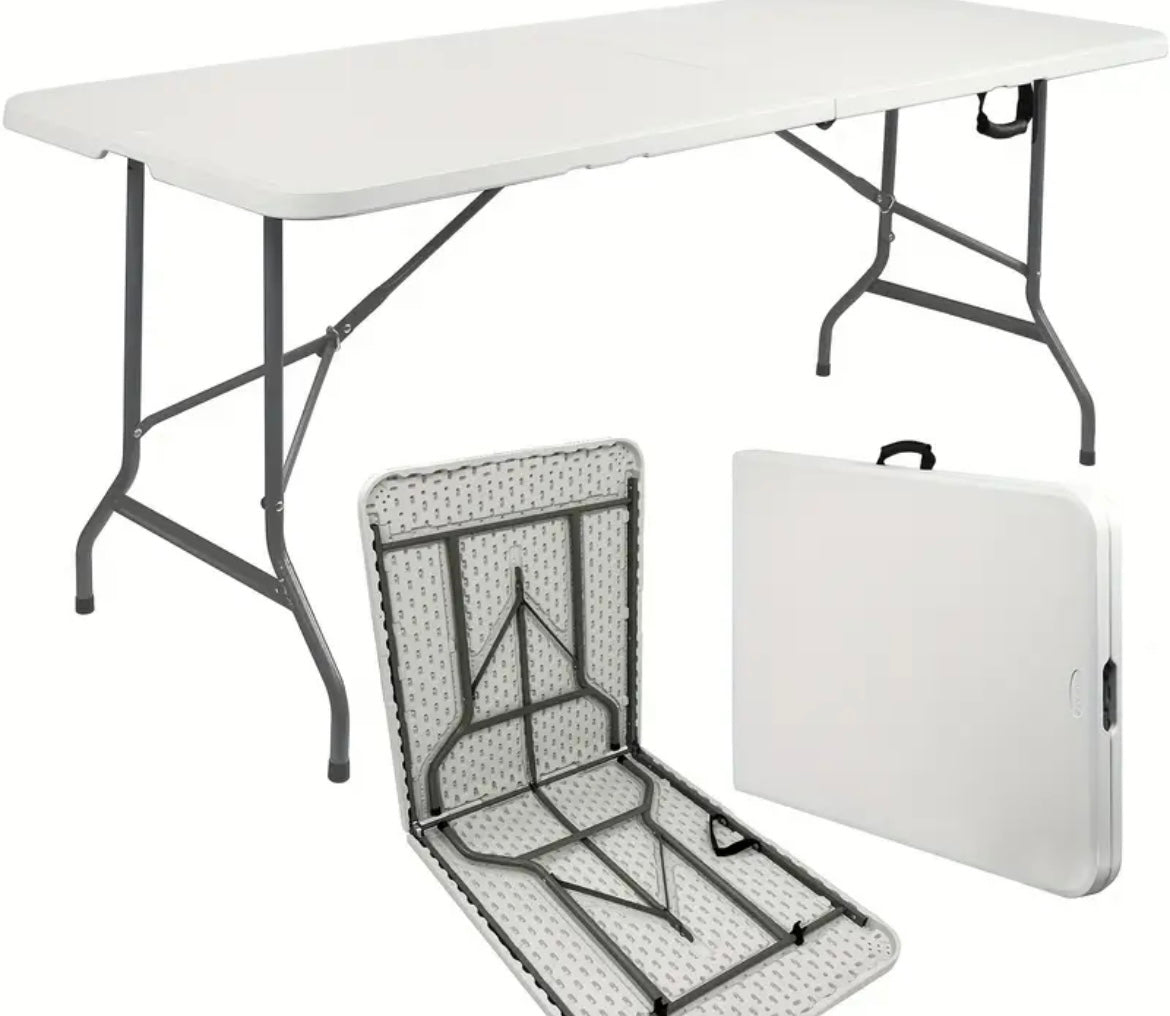 6 FT Folding Multi Use Event Table for Outdoor or Indoor Use