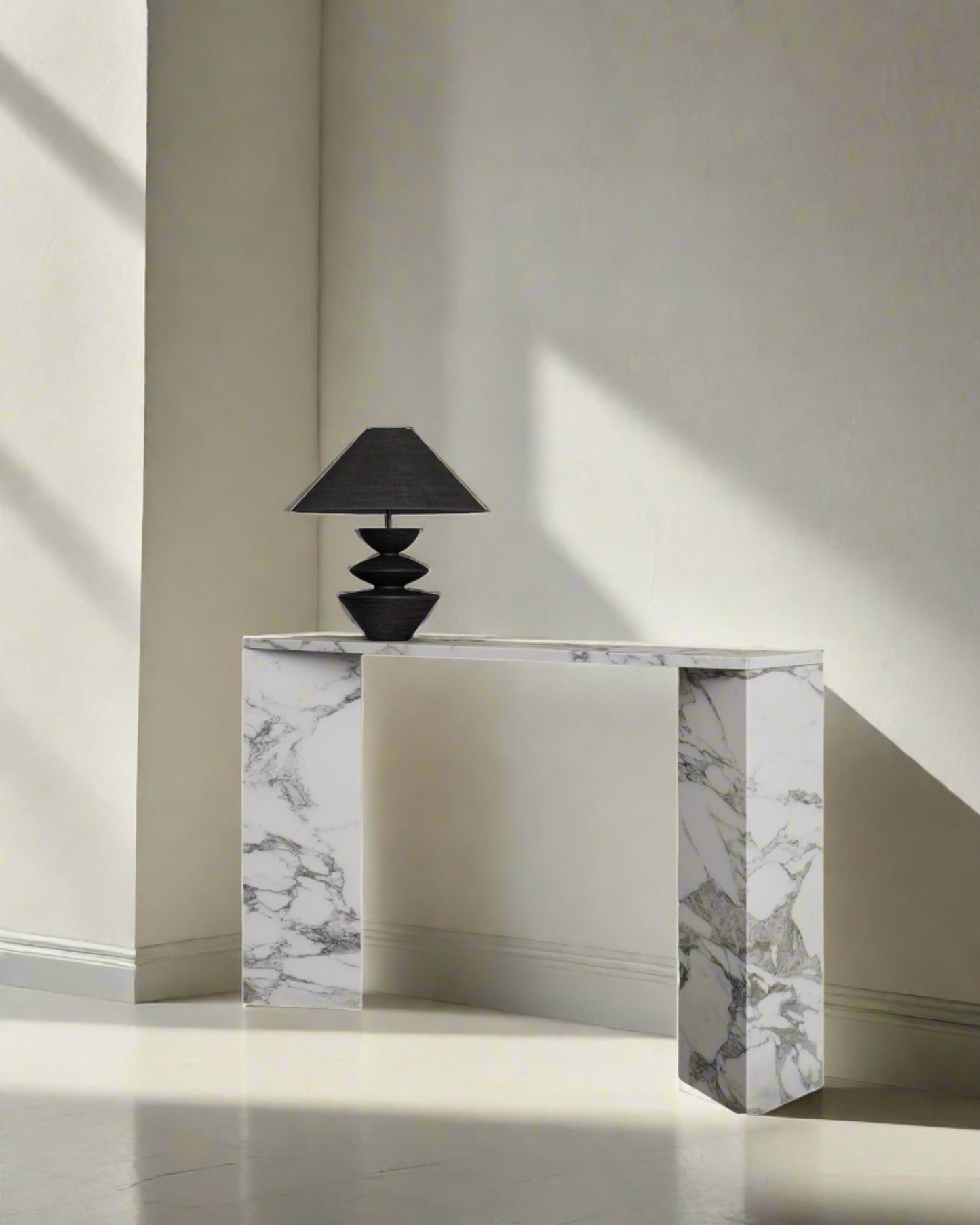 Marble Plinth Console Table