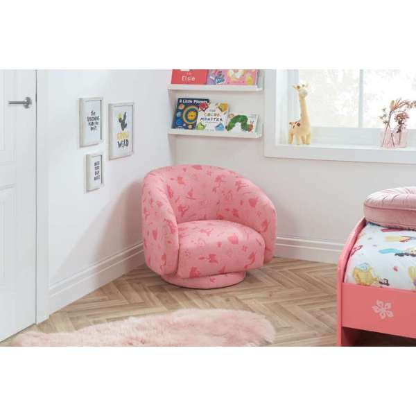 Childrens Princess Accent Swivel Chair