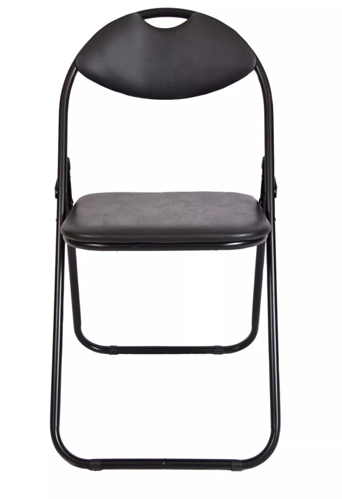 Folding Chairs, Round Foldable Metal School, Event, Dining Chairs with Padded Seat