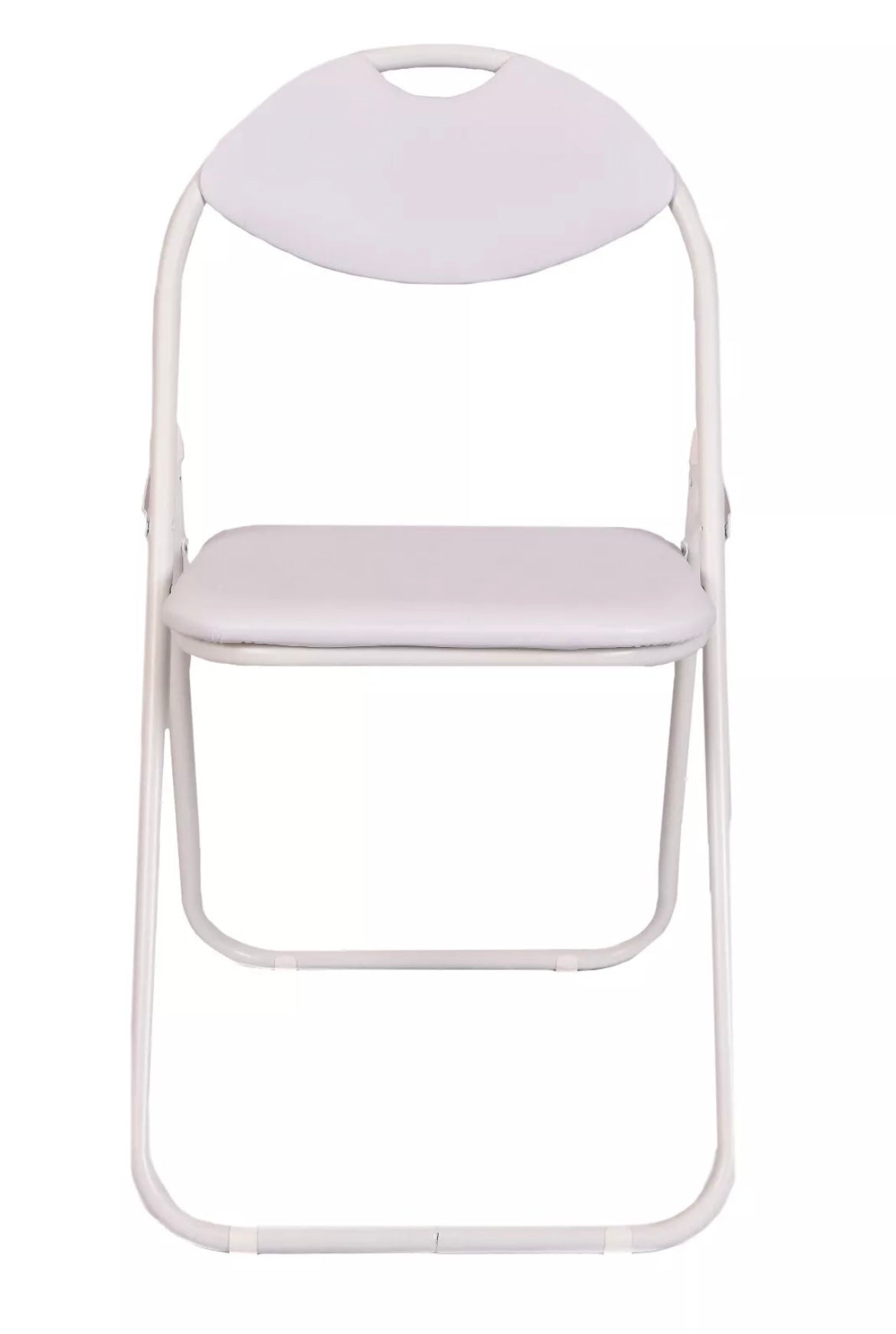 Folding Chairs, Round Foldable Metal School, Event, Dining Chairs with Padded Seat