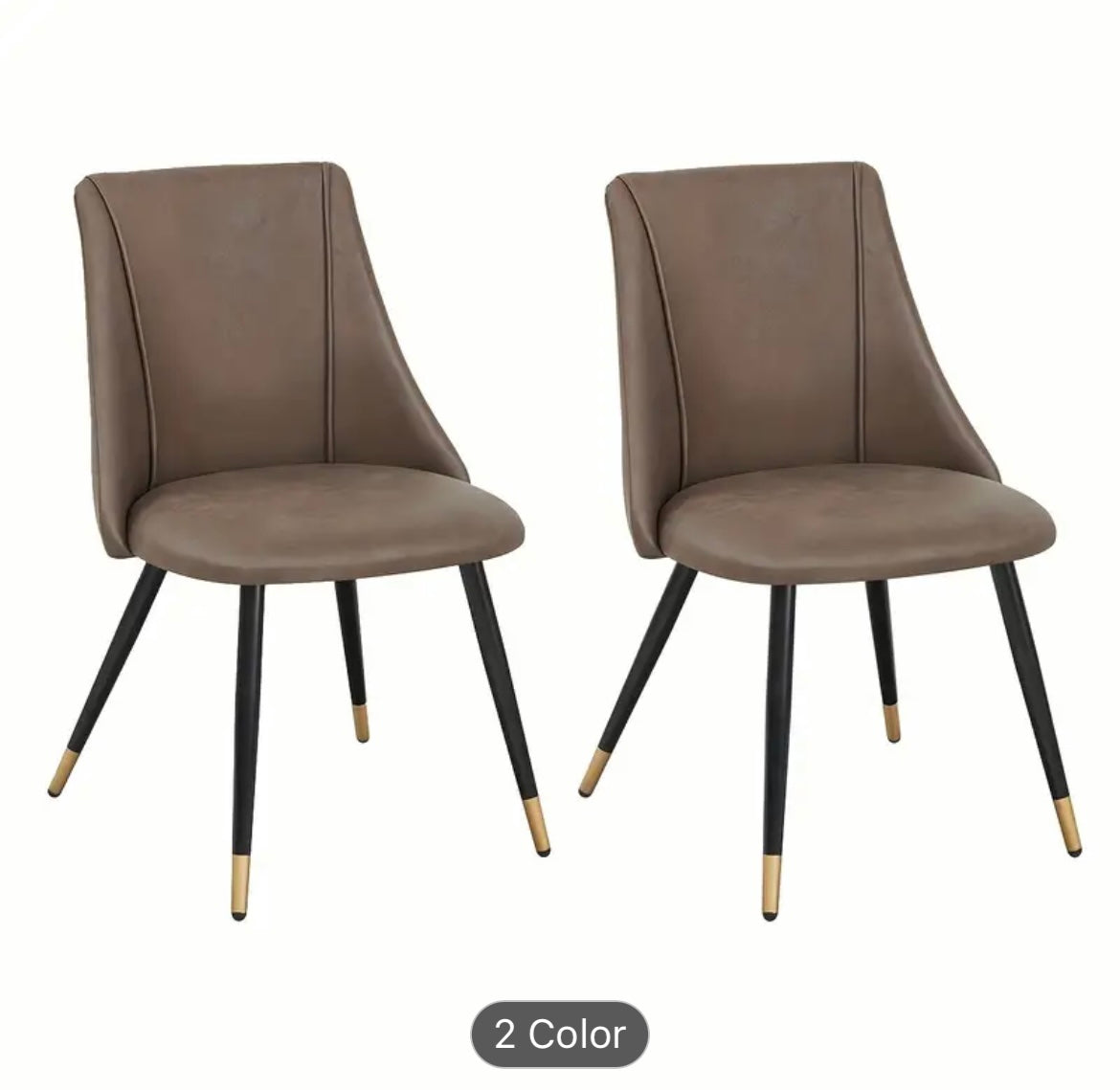 Scandinavian Dining Chair With Fabric Cover And Black Legs