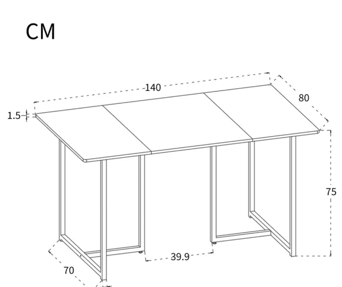 140 x 80 x 75cm Rectangular Modern Marble Style Dining Table, L-shaped Support Legs White/ Golden