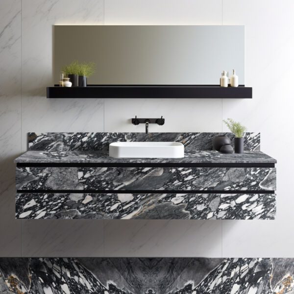 Black Arabescato Marble