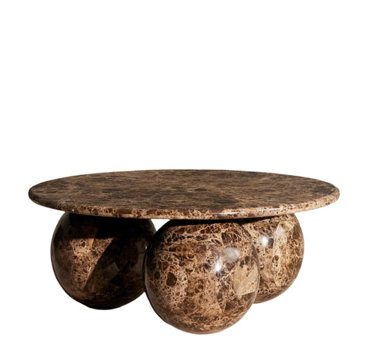 Oxley Coffee Table, Dark Emperador Marble