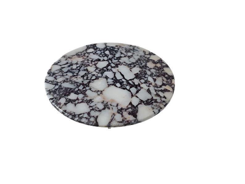 Calacatta Viola Marble Round Coffee Table 70cm