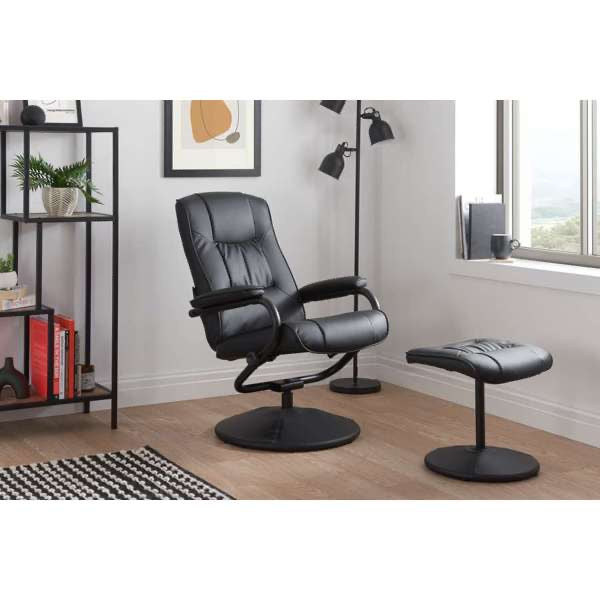 Memphis Swivel Chair & Footstool