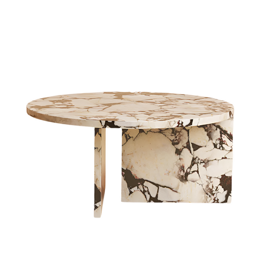Calacatta Viola Marble Coffee Table , Solid Natural Stone, Handmade Coffee Table from Real Marble