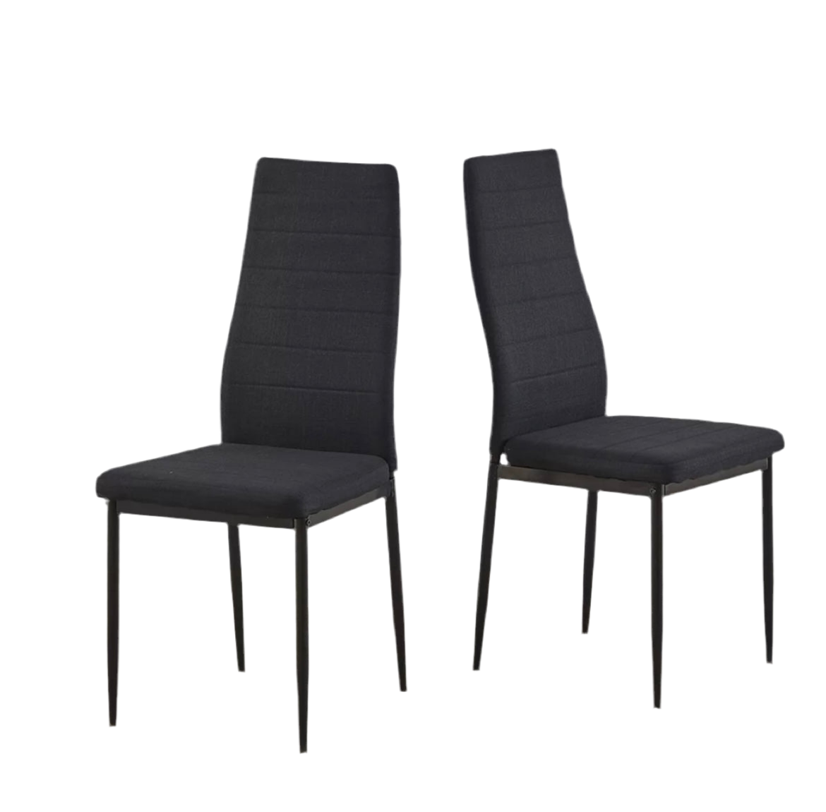 Sets of Dining Chairs Side Chairs High Back Velvet/Faux Leather Padded Seats