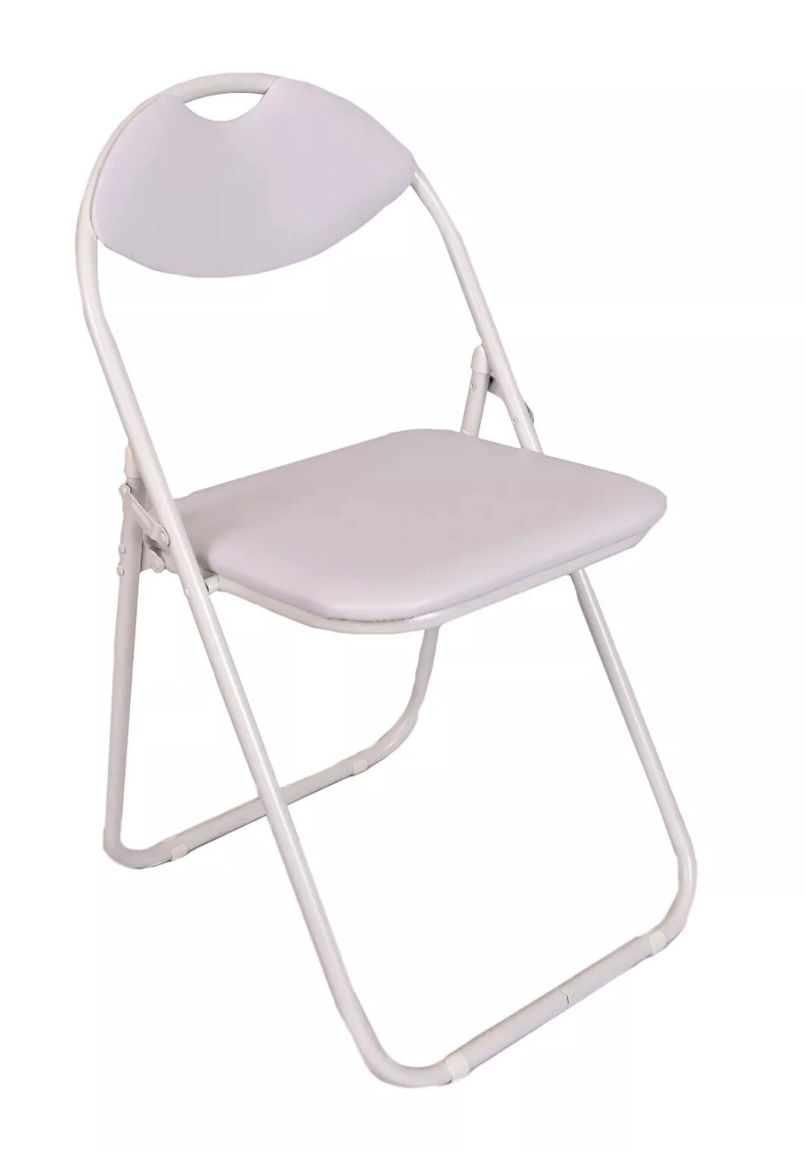 Folding Chairs, Round Foldable Metal School, Event, Dining Chairs with Padded Seat