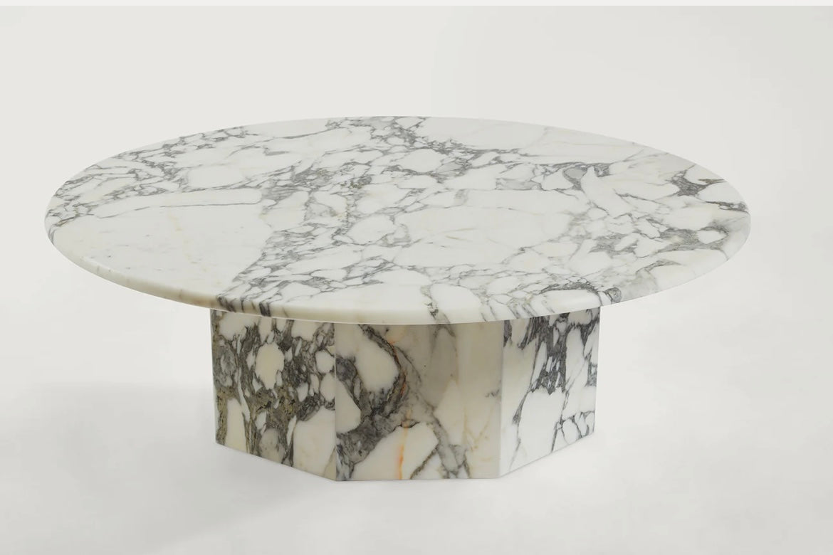 Classic Round Marble Coffee Table