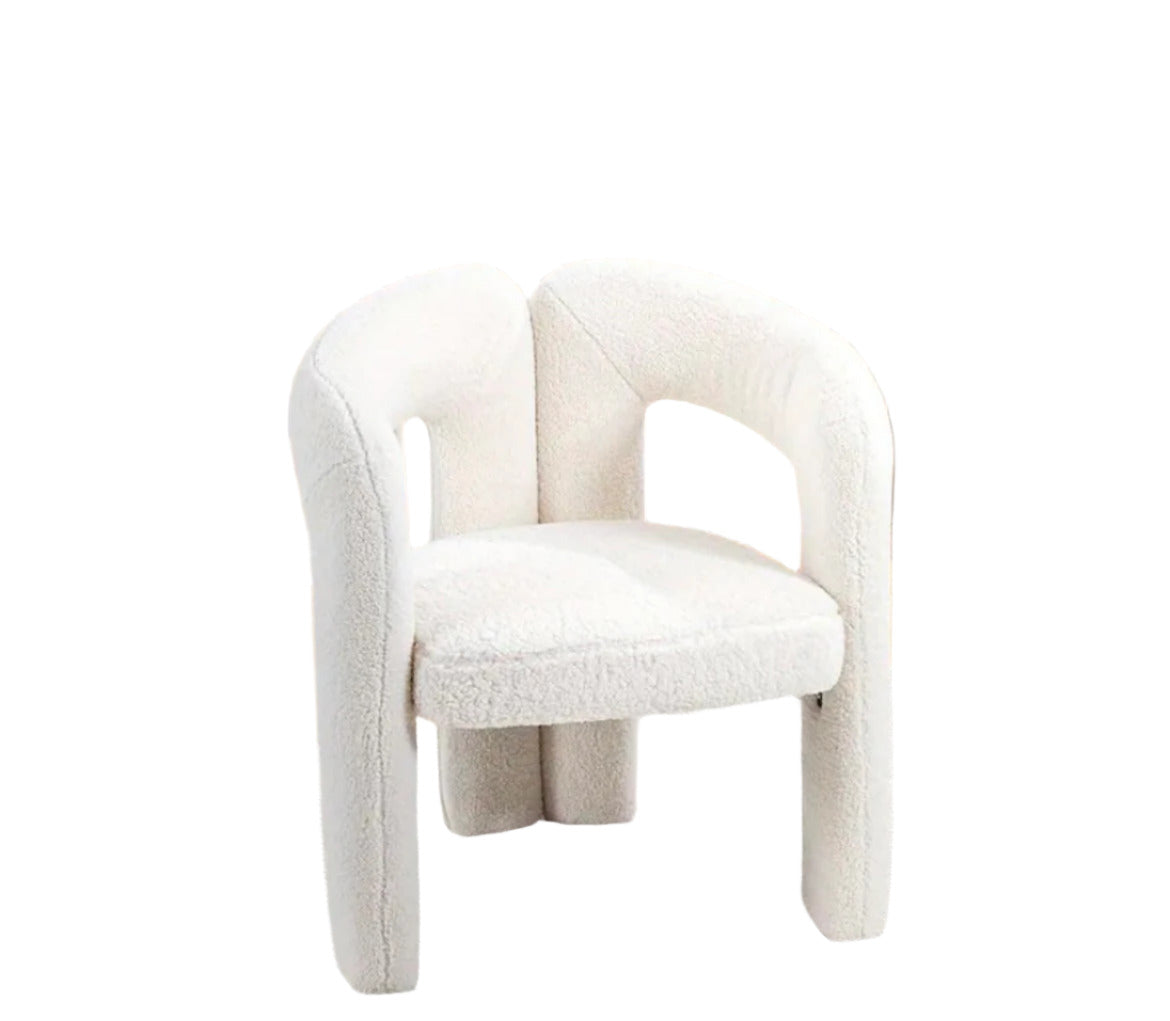 Teddy Velvet Vanity Accent Armchair