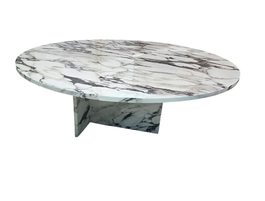 Calacatta Marble Round Coffee Table 100cm