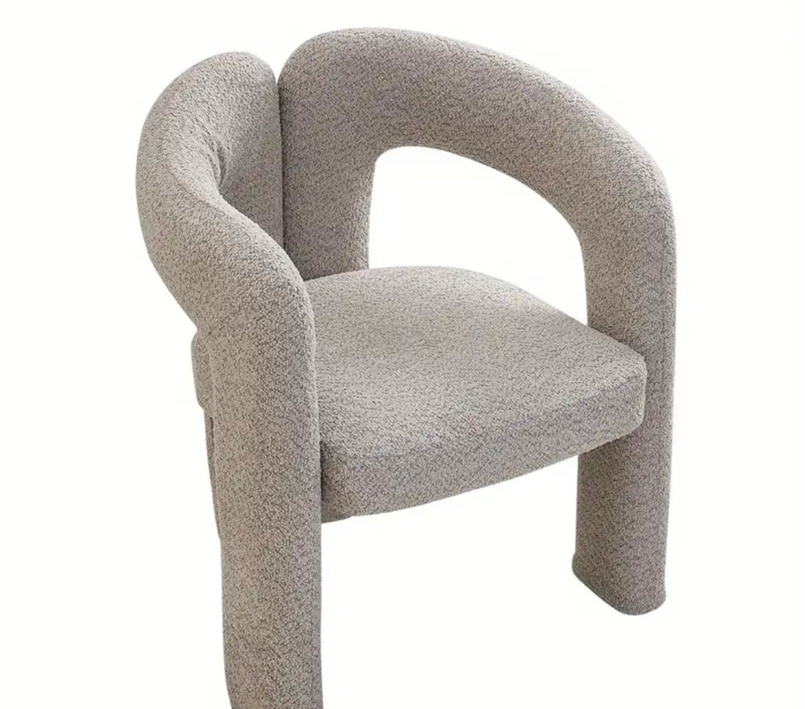 Teddy Velvet Vanity Accent Armchair