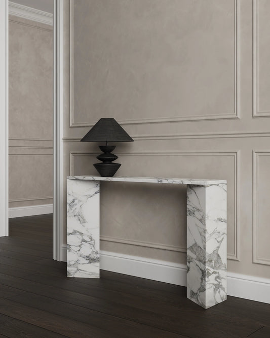 Marble Plinth Console Table