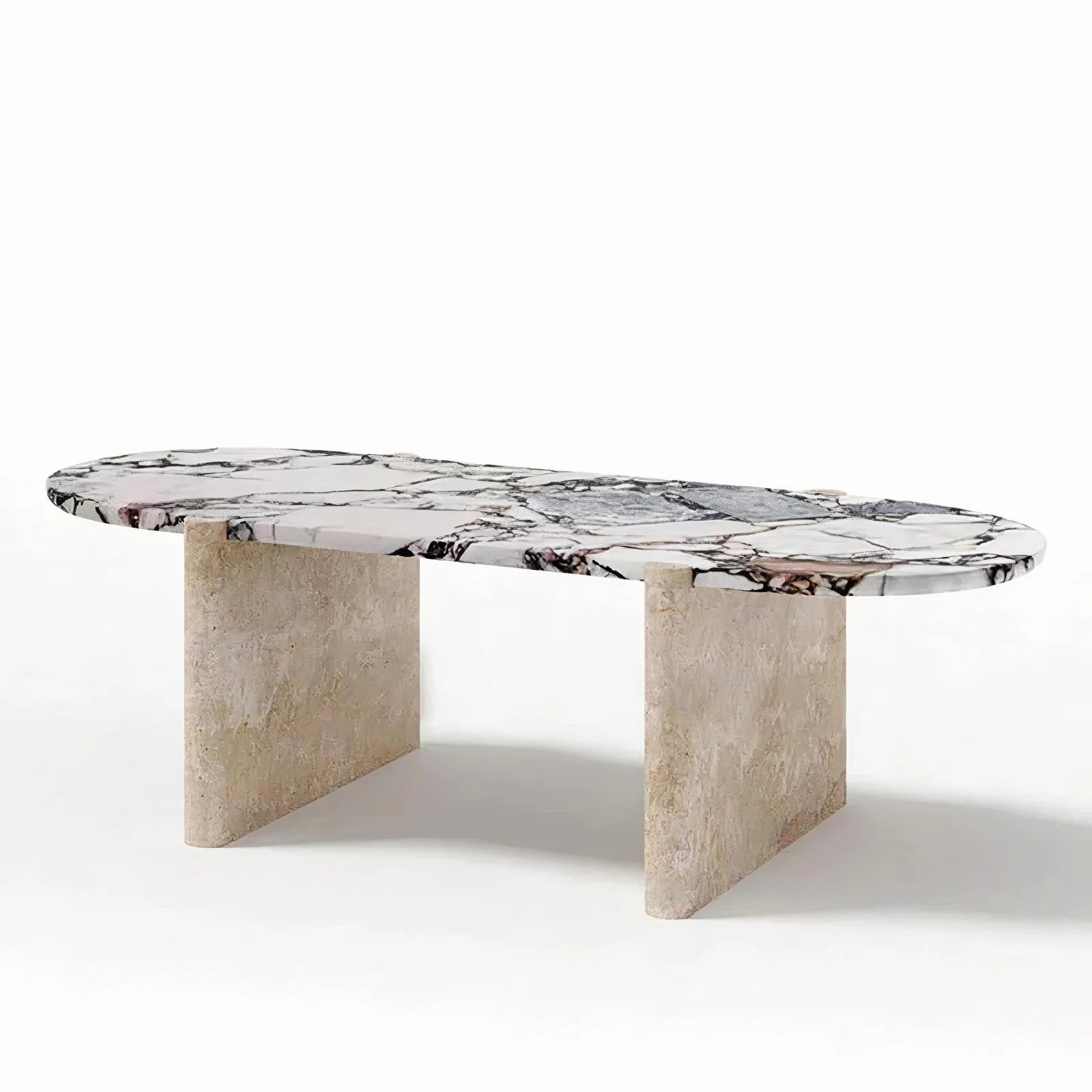 White And Black Marble Dining Table