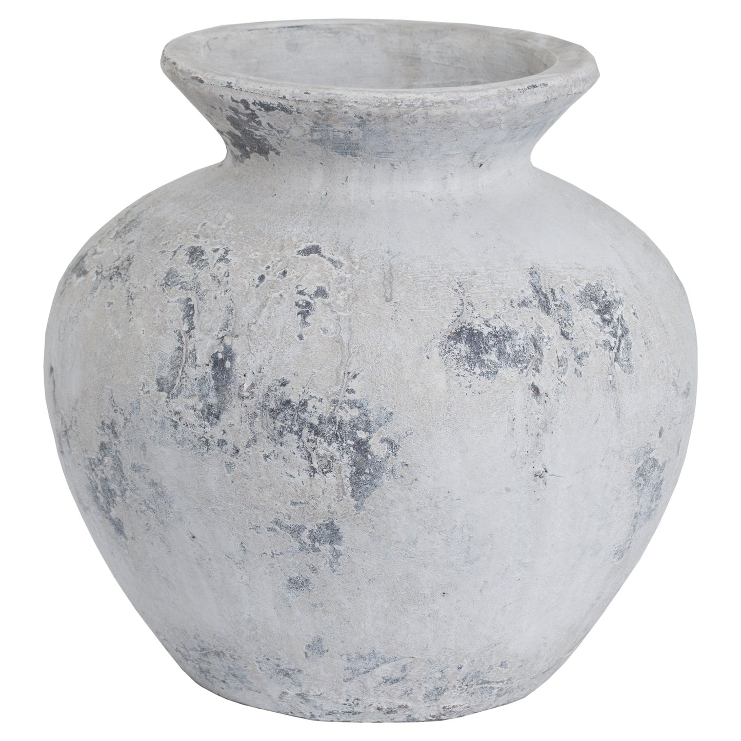 Antique White Stonewash Vase