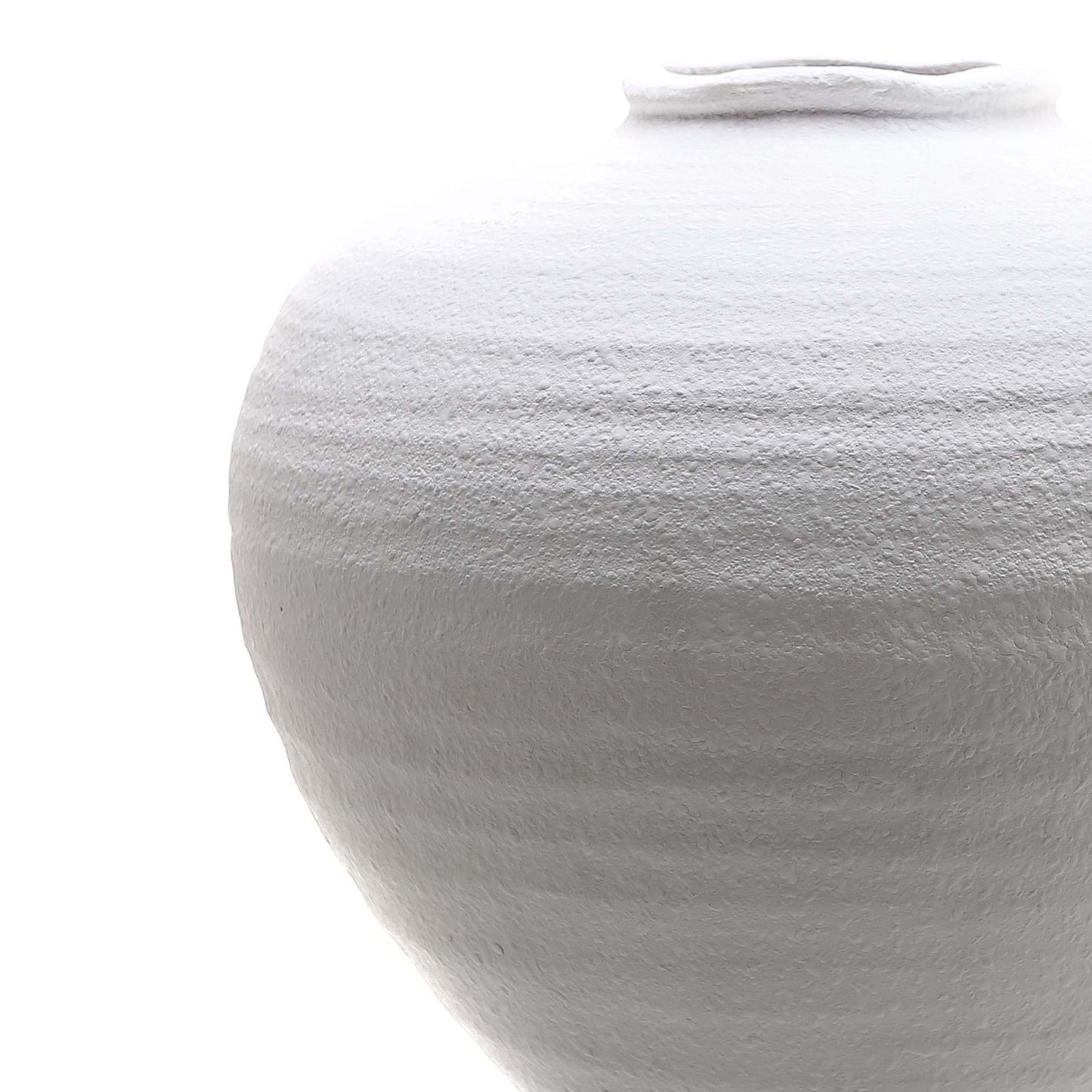 Rustic Textured Matt White Regola Vase