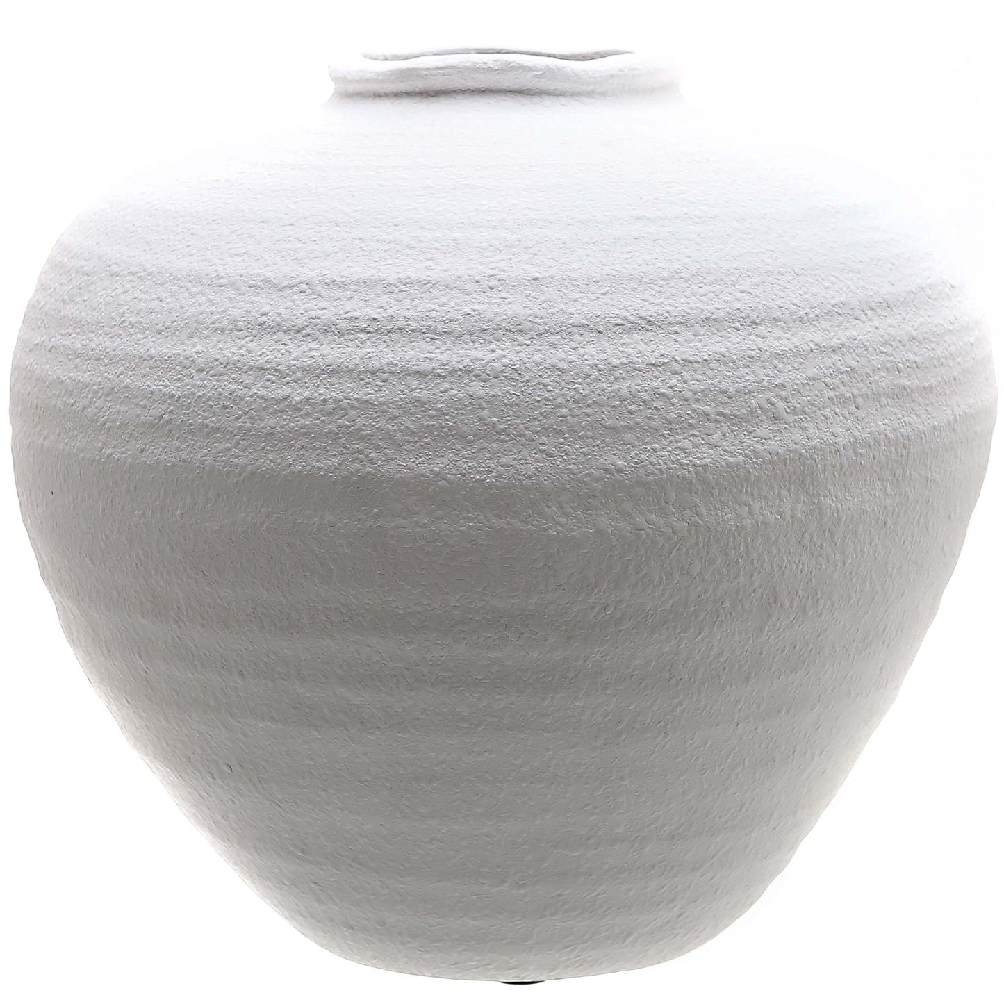 Rustic Textured Matt White Regola Vase